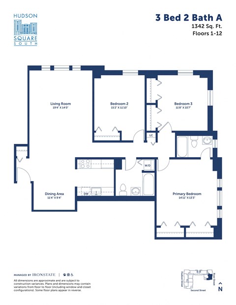 this floor plan is an approximation of a 3 bed 2 bath floor plan